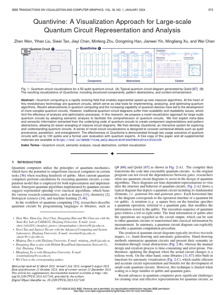 Visualization for Large-Scale Quantum Circuits | PDF | Quantum ...