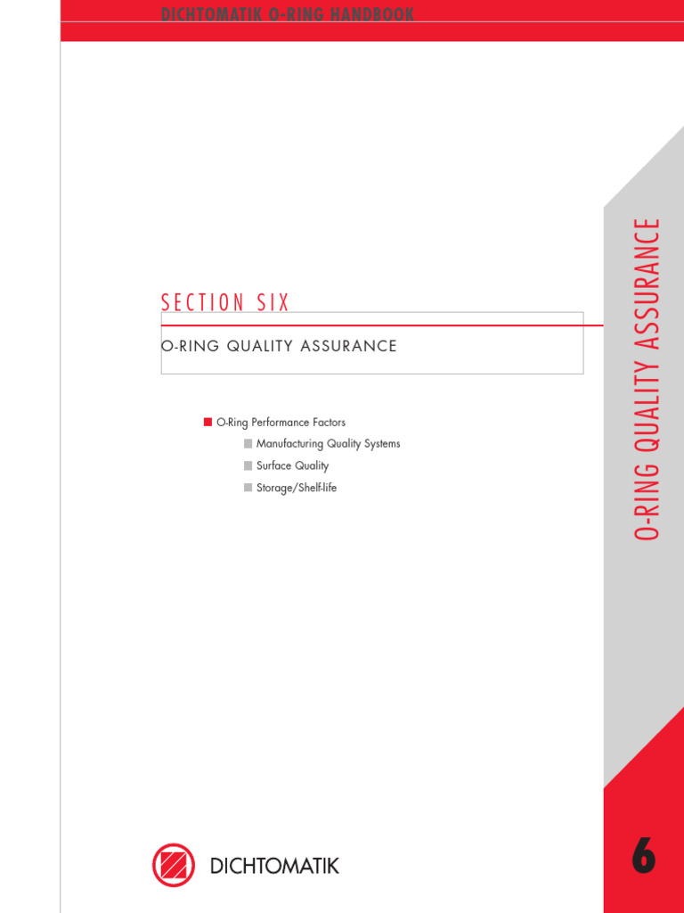 O-Ring Quality Assurance Standards | PDF | Quality Management System