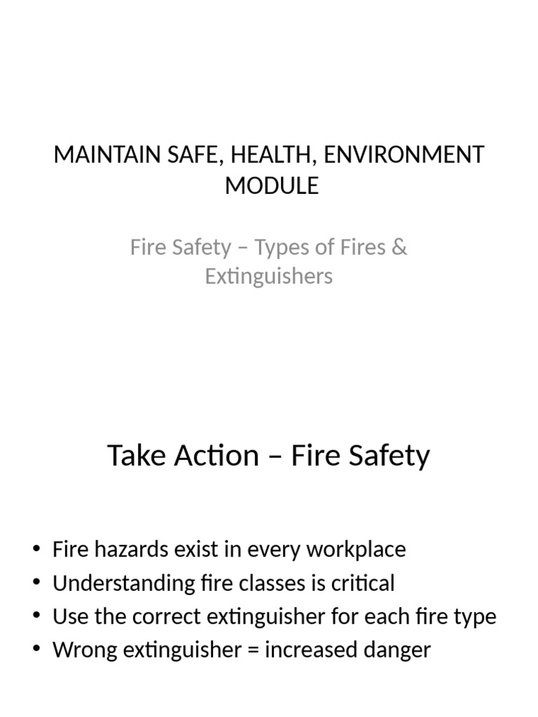 Fire Safety: Classes & Extinguishers Guide | PDF | Safety | Fires