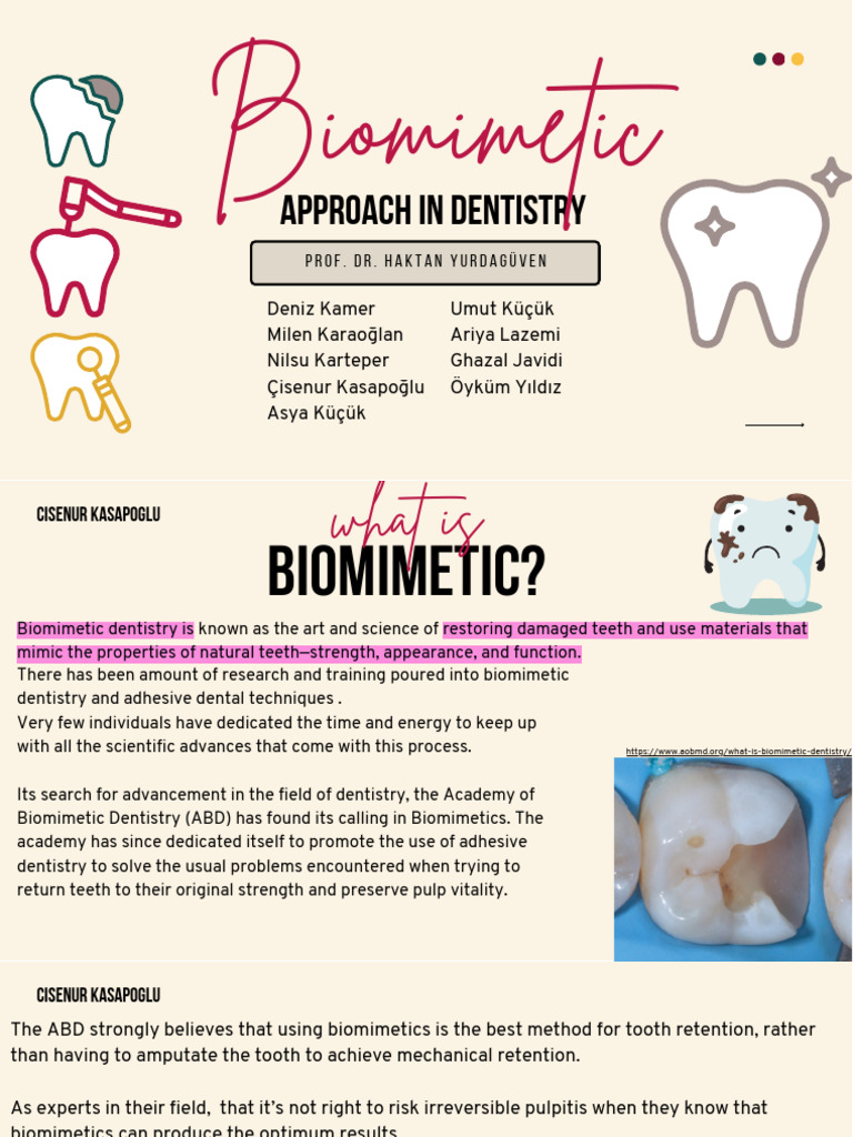 Biomimetic Approach | PDF | Tooth Enamel | Tooth