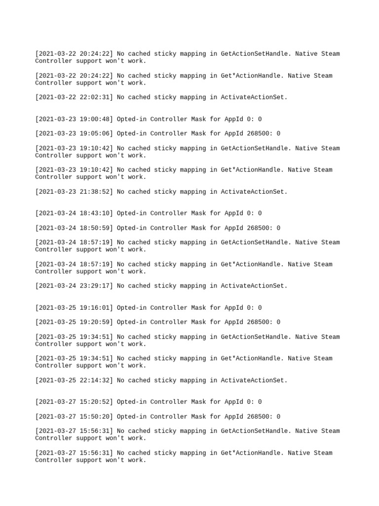 Steam Controller Mapping Issues | PDF