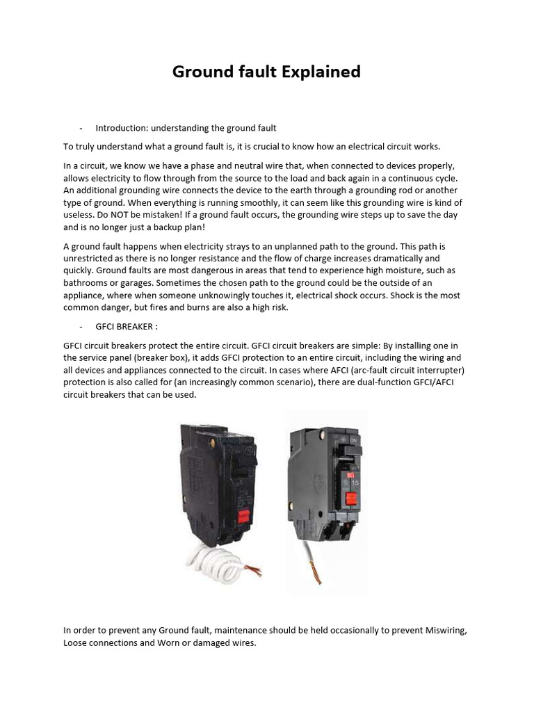 8-Ground Fault Explained | PDF | Power Engineering | Electricity