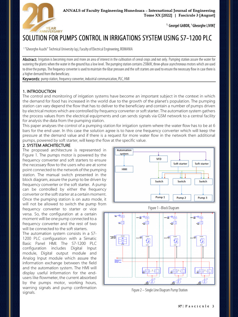 Irrigation Pump Control with S7-1200 PLC | PDF | Programmable Logic ...