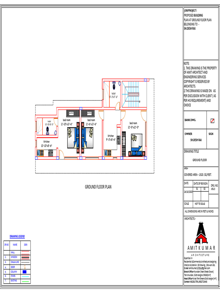 Ground Floor Plan for Sh. Desh Raj | PDF | Chess Theory | Chess