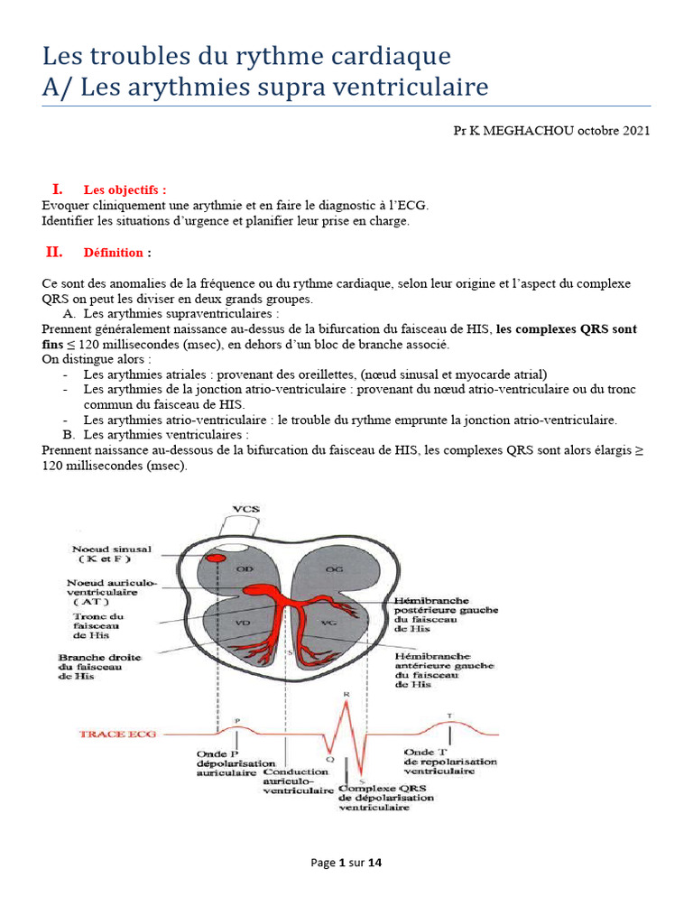 Troubles du rythme cardiaque : arythmies | PDF | Cœur | Physiologie