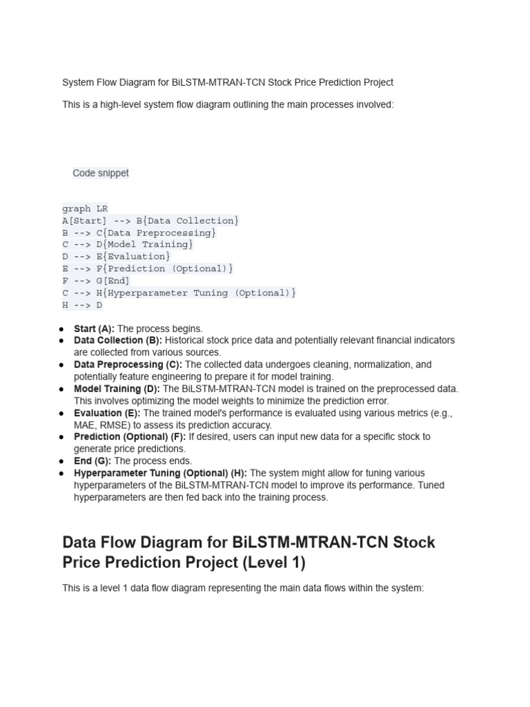 Give the System Flow Diagram and Data Flow Diagram | PDF | Prediction ...