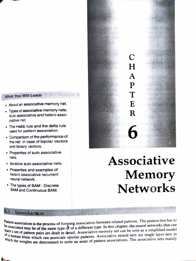 Hetero Associative Memory Networks | PDF | Machine Learning | Neuroscience