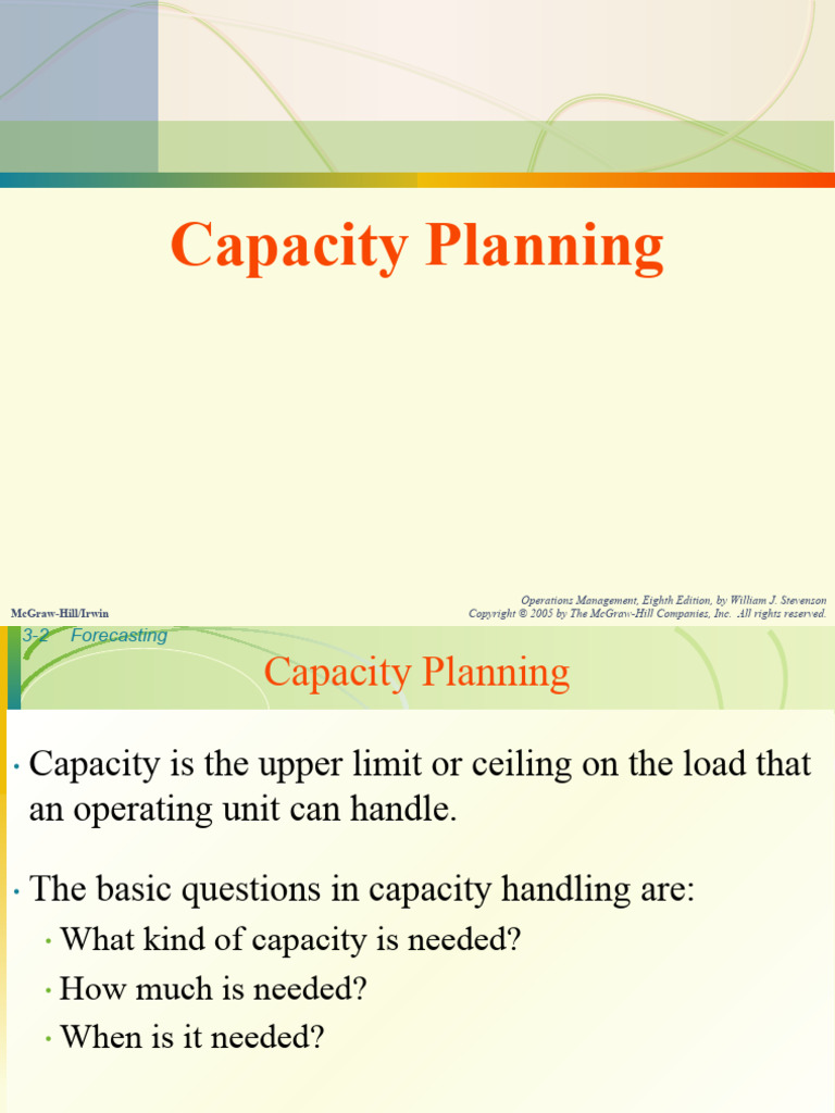 Capacity Planning | PDF | Average Cost | Forecasting