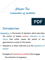 Kinematics of particles motion and equations