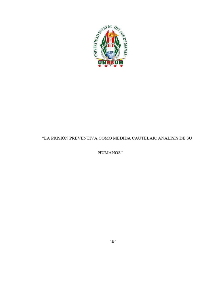 Análisis de la Prisión Preventiva y DDHH | PDF | Derechos humanos | Prisión