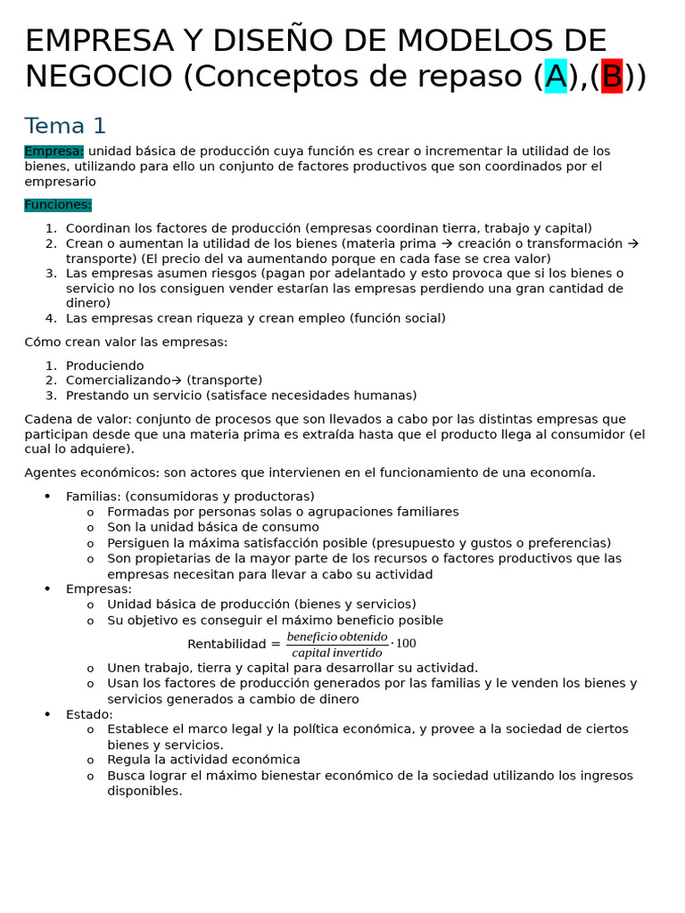 EMPRESA Y DISEÑO DE MODELOS DE NEGOCIO (2) | PDF | Marketing | Business