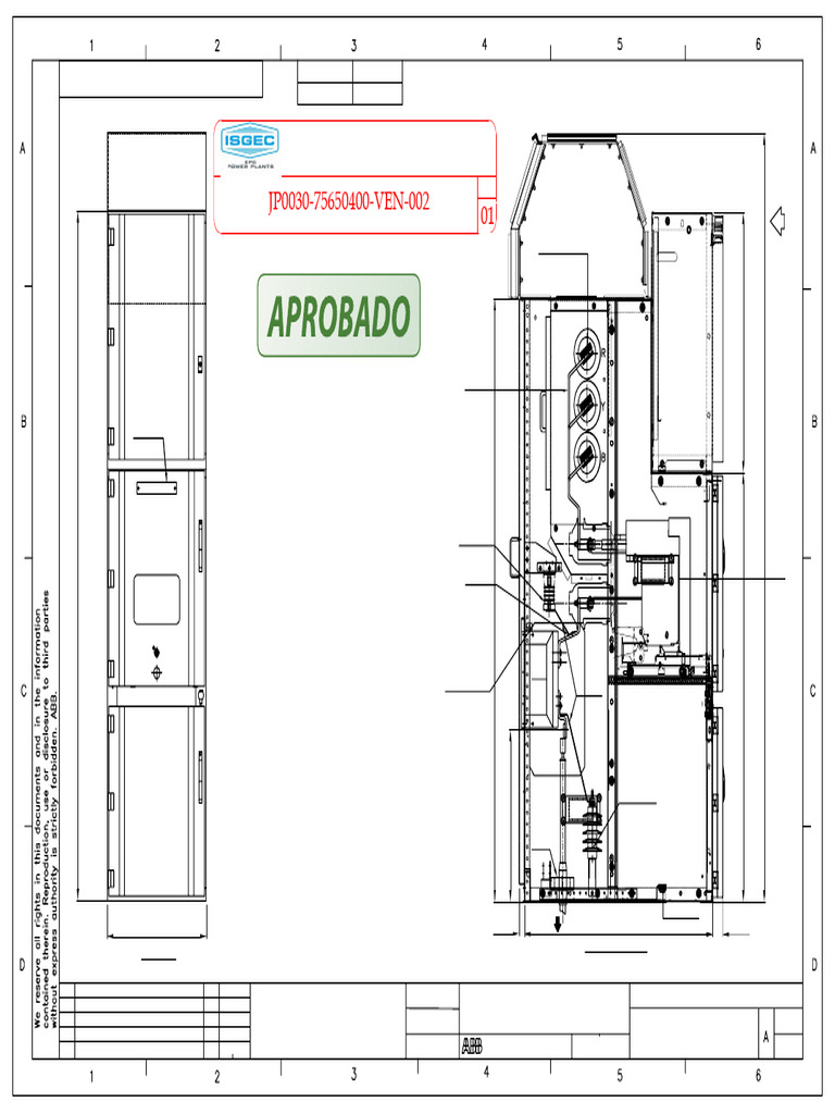Cross-Sectional GA Drawings for VCB SWGR | PDF