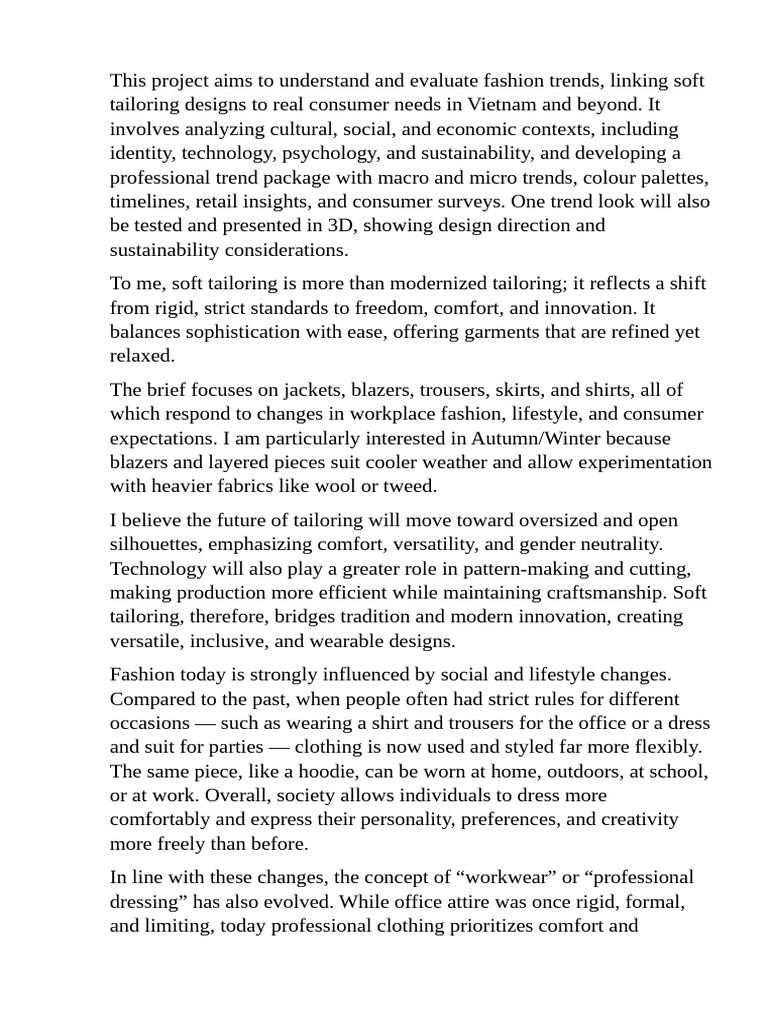 This Project Aims To Understand and Evaluate Fashion Trends | PDF ...