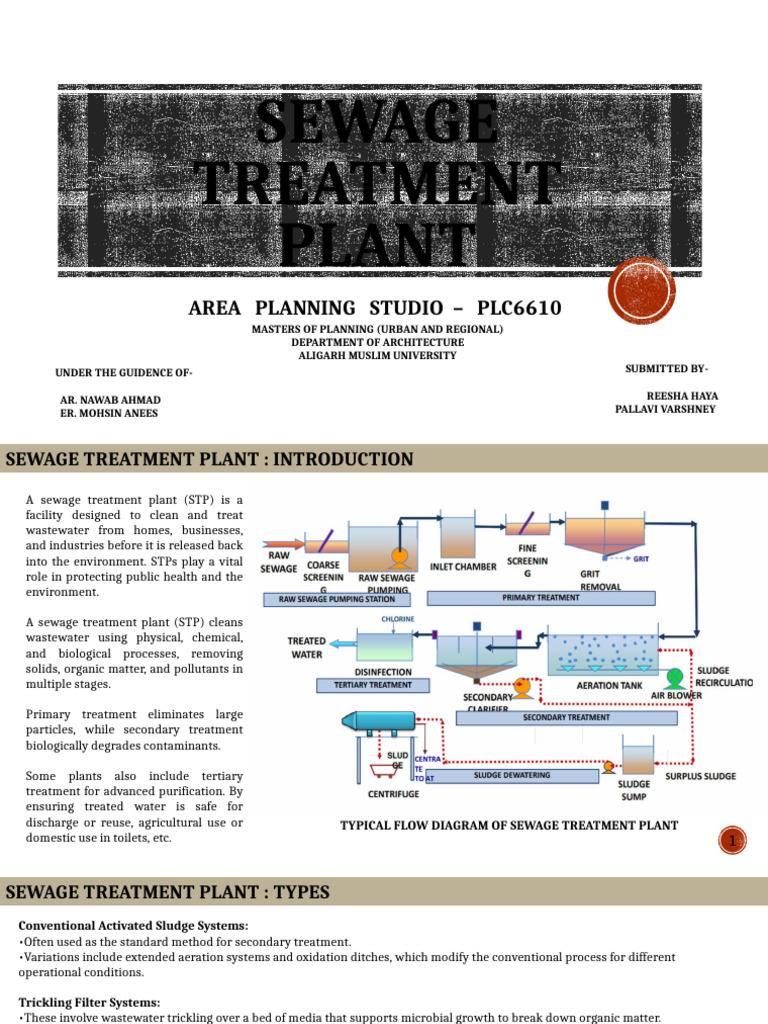 Sewage Treatment Plant Overview | PDF | Sewage Treatment | Water And ...