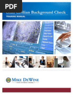 Civilian Background Check Training Manual