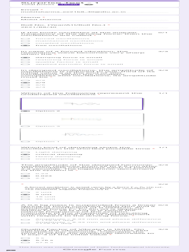 Surprise Test - 1 | PDF