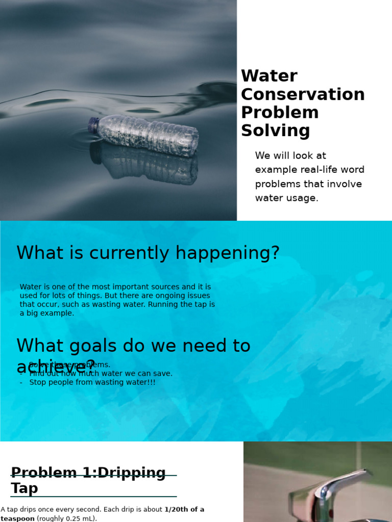 Math Word Problems | PDF | Shower | Fresh Water