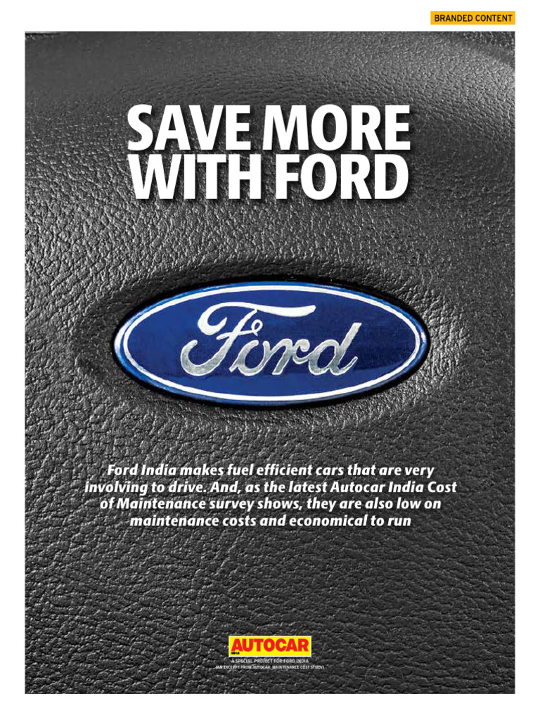 Ford India's Low Maintenance Costs | PDF | Vehicles | Car Body Styles