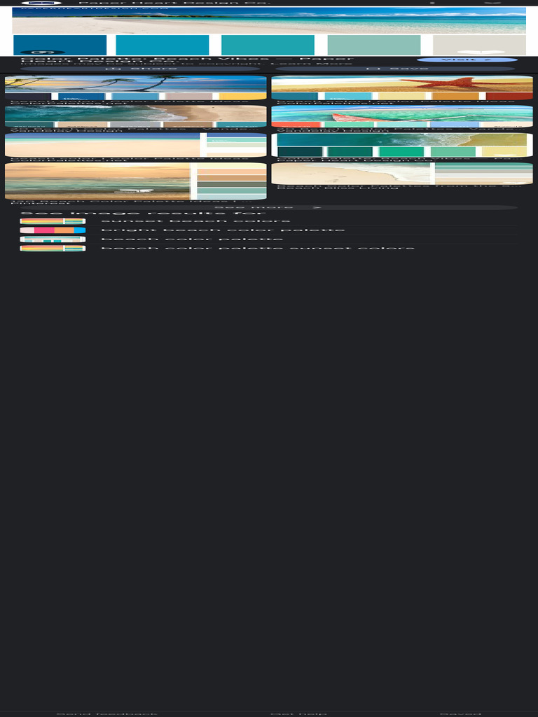 Beach Colors - Google Search | PDF