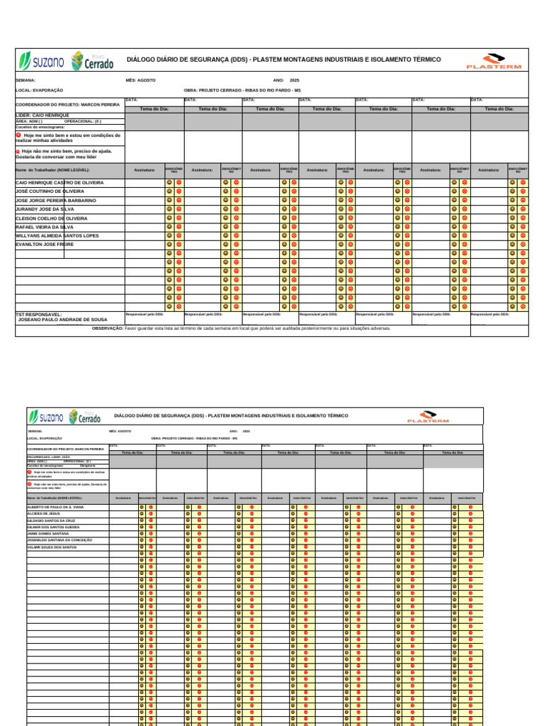 DDS Segurança Platem Agosto 2025 | PDF