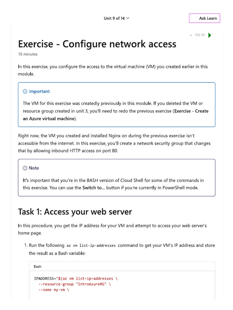 03-Exercise - Configure Network Access | PDF