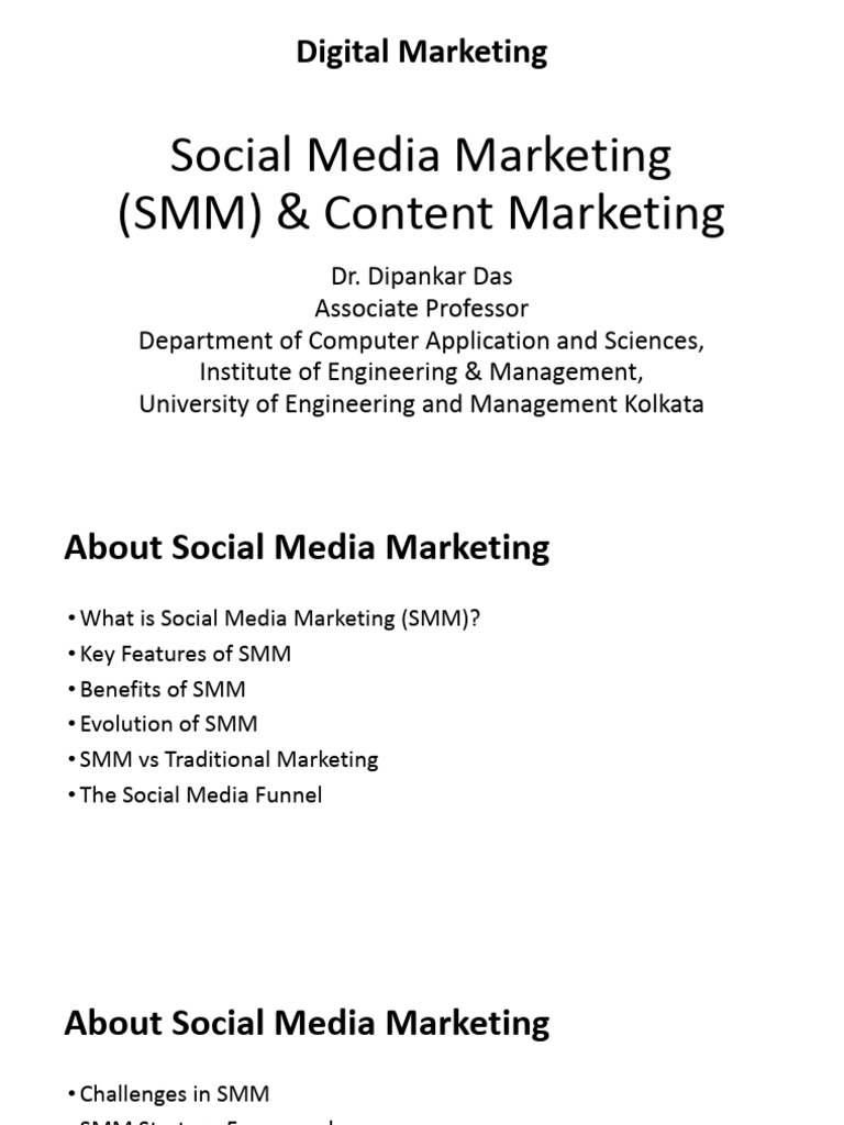 Social Media & Content Marketing Guide | PDF | Social Media Marketing ...