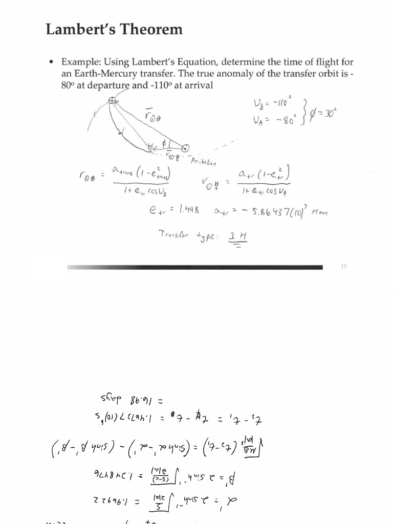 Example - Lamberts Equation | PDF