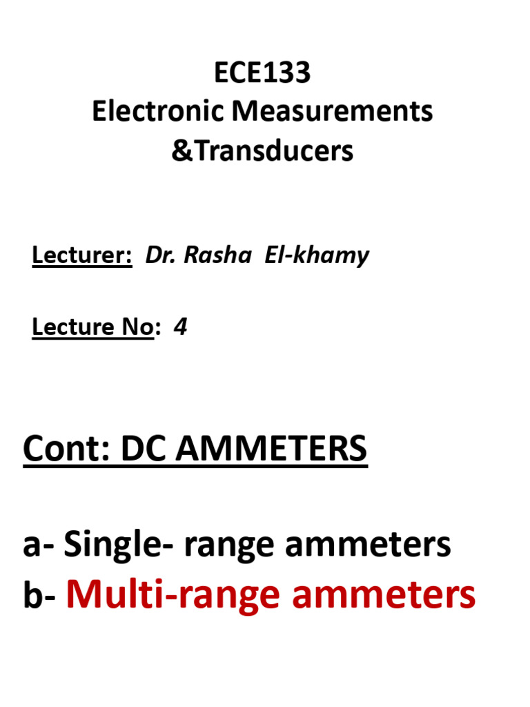 Ece 133 Lec4 Week3 PDF | PDF | Tools | Measuring Instrument