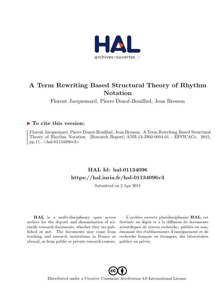 Structural Theory of Rhythm Notation | PDF | Automata Theory | Mathematics