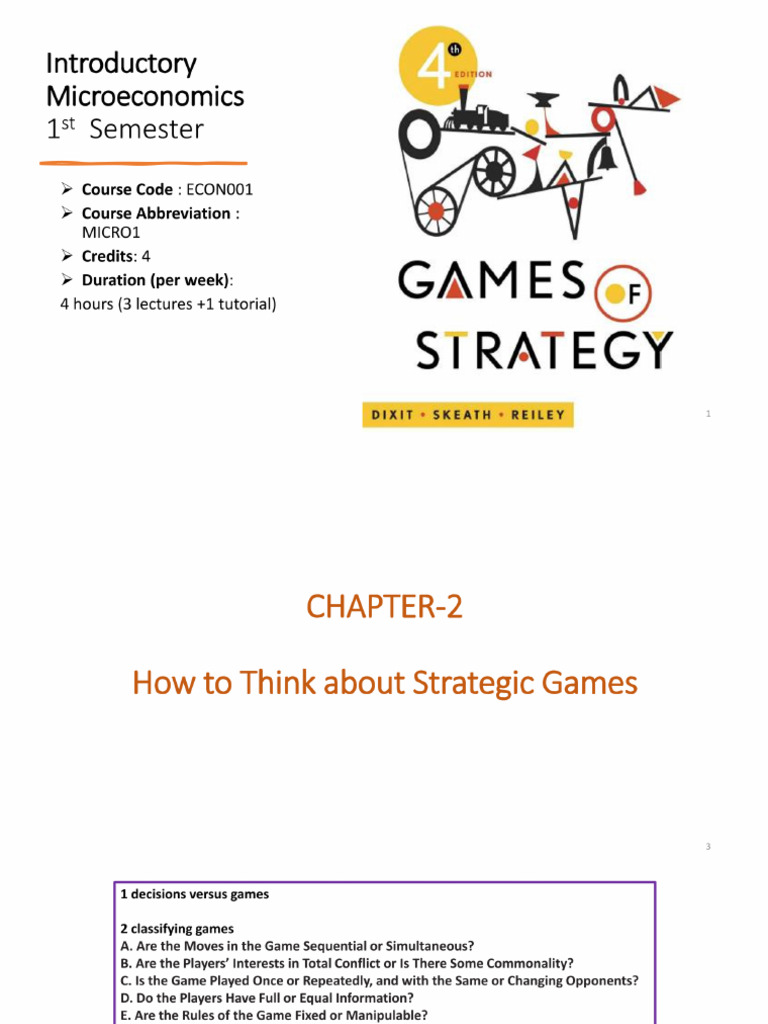 PPT13 (UNIT 4-Ch 2 Dixit) Intro Micro | PDF