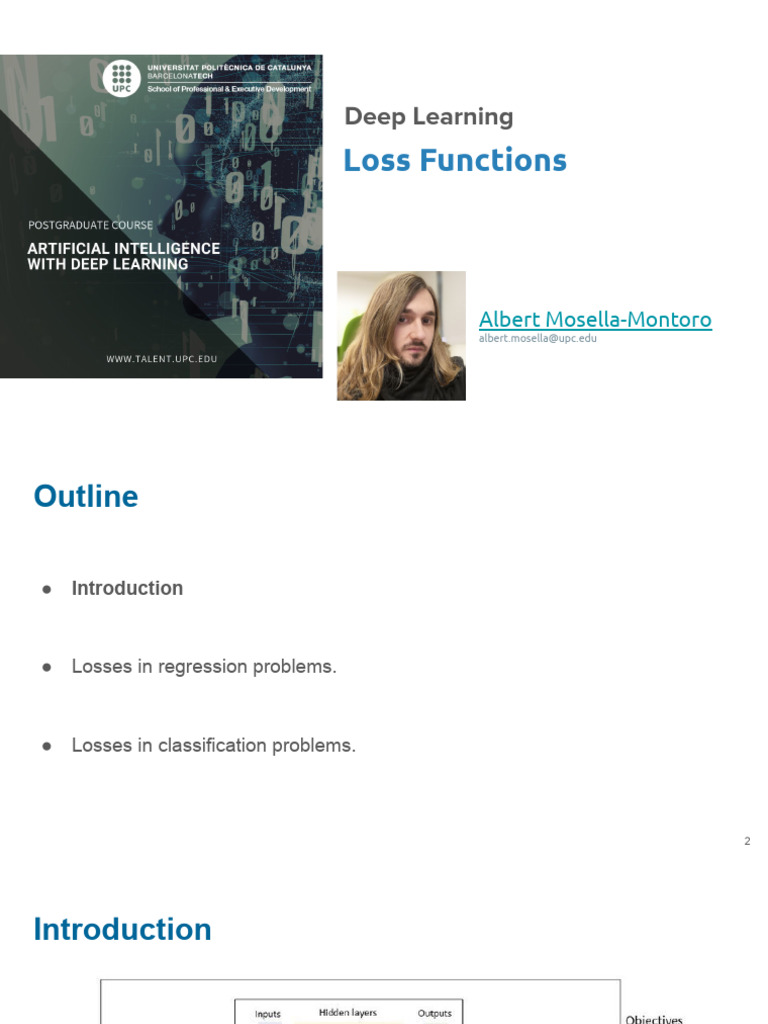Understanding Loss Functions in Deep Learning | PDF | Loss Function ...