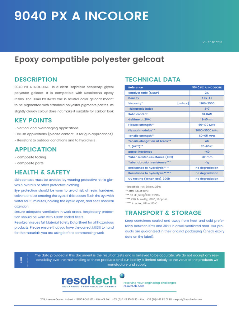 DS 9040 PX | PDF | Epoxy | Materials Science