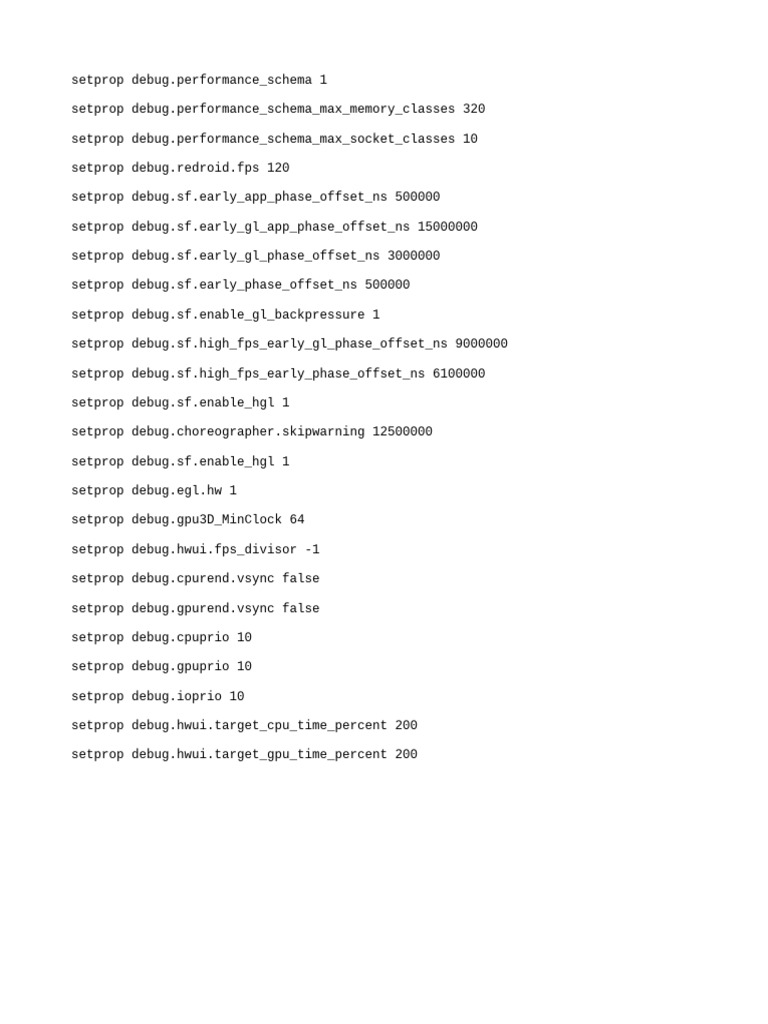 Fresh Look at Performance Tuning Debug Settings