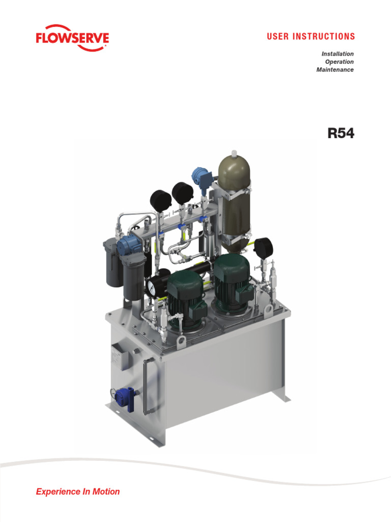 R54 Installation & Maintenance Manual | PDF | Pump | Valve