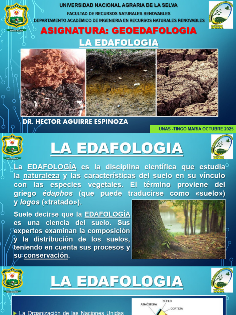 Introducción a la Edafología y sus Ramas | PDF | Suelo | Ciencias de la ...