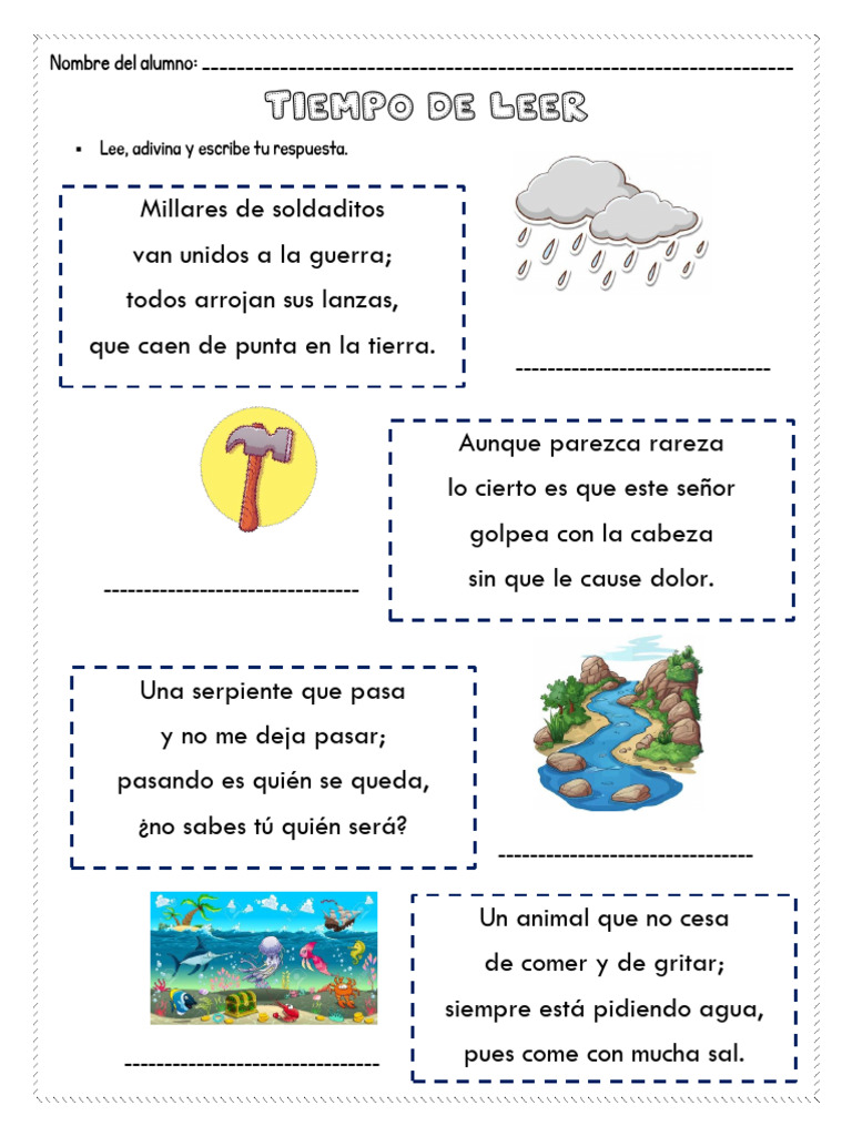 Actividades de Lectura y Escritura Infantil | PDF