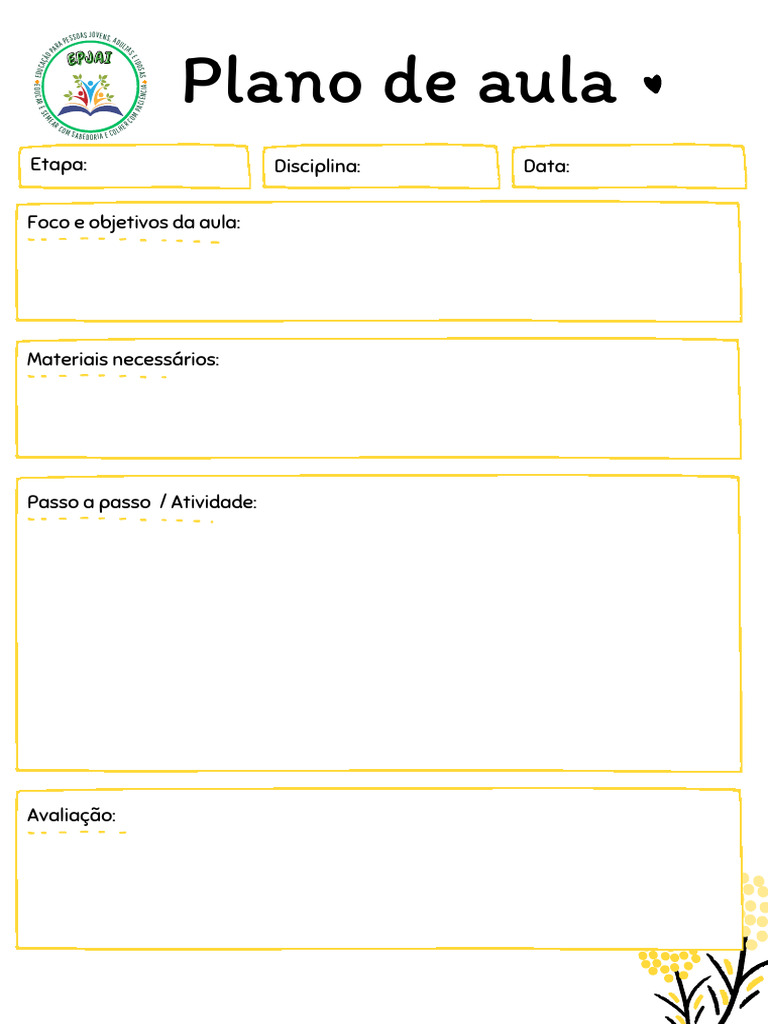 Plano de Aula para Educação Inclusiva | PDF