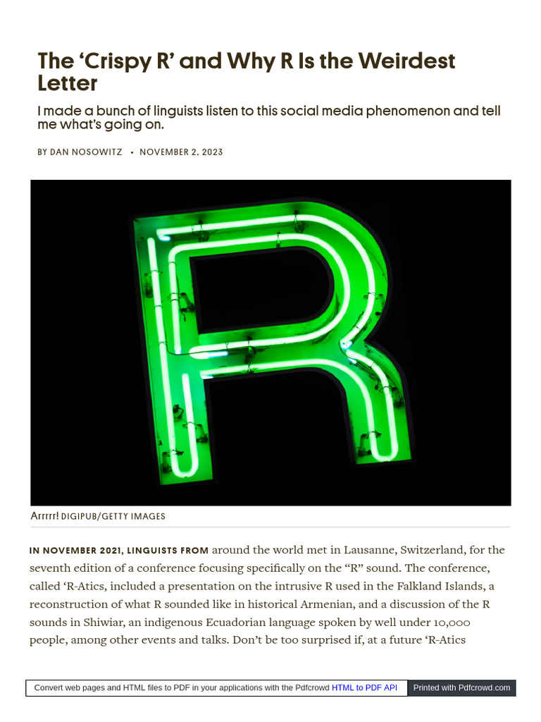 WWW Atlasobscura Com Articles What Is A Crispy R | PDF | English ...