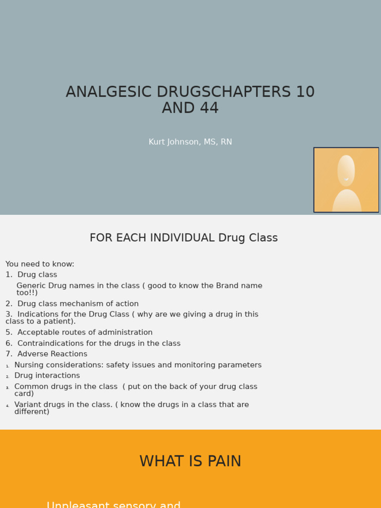 Analgesic Drugs | PDF | Opioid | Analgesic