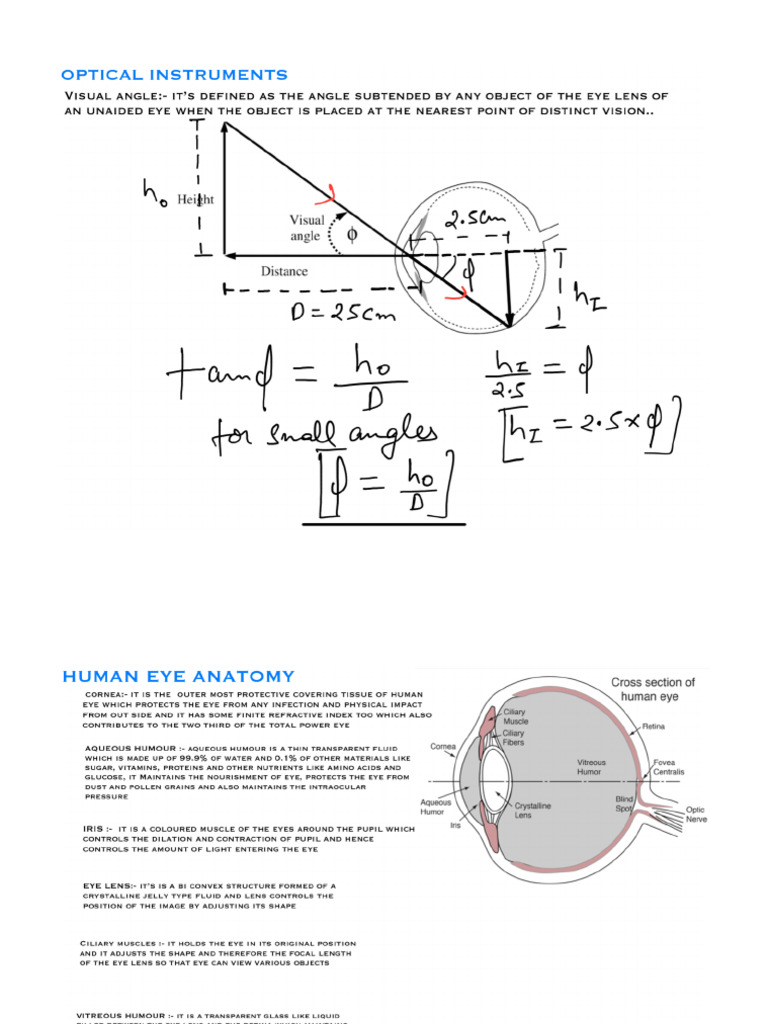 Optical Instruments Notes 251009 193553 | PDF