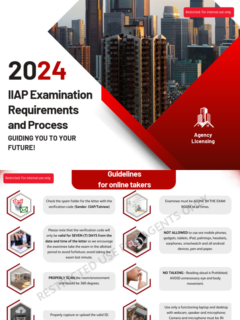 IIAP Exam Guidelines and Requirements | PDF | Computing | Personal ...