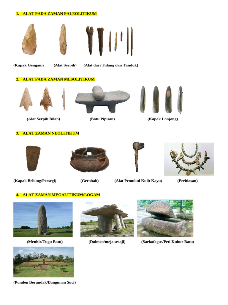Alat Pada Zaman Paleolitikum | PDF
