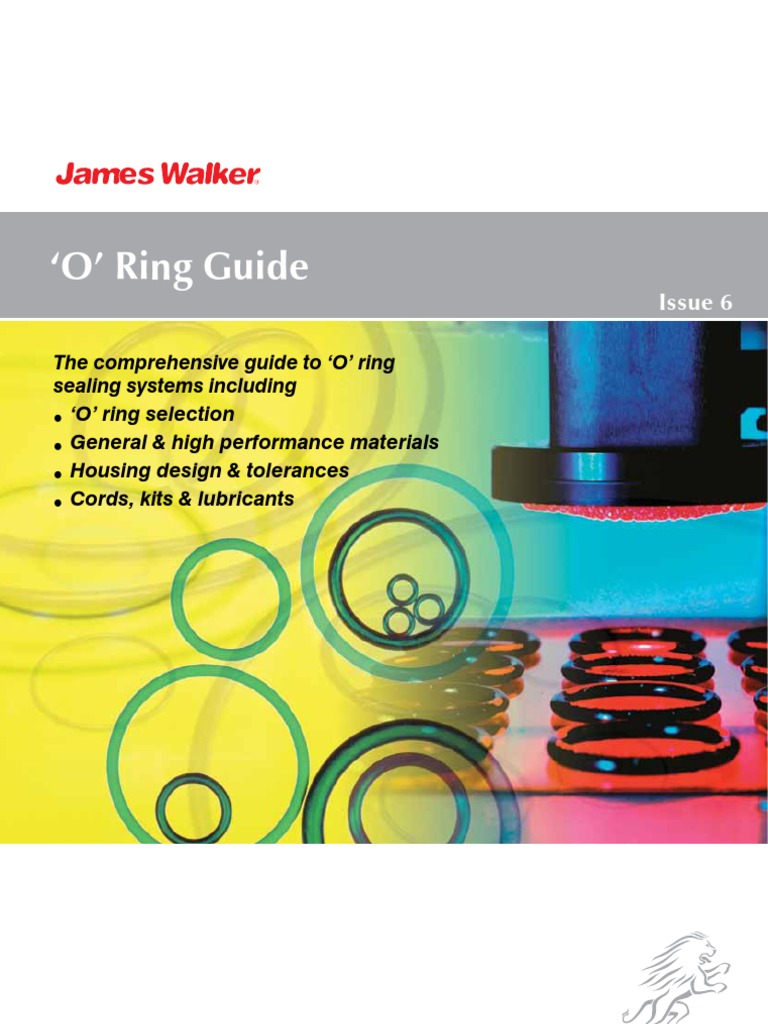 James Walker O Rings Engineering Tolerance Gases
