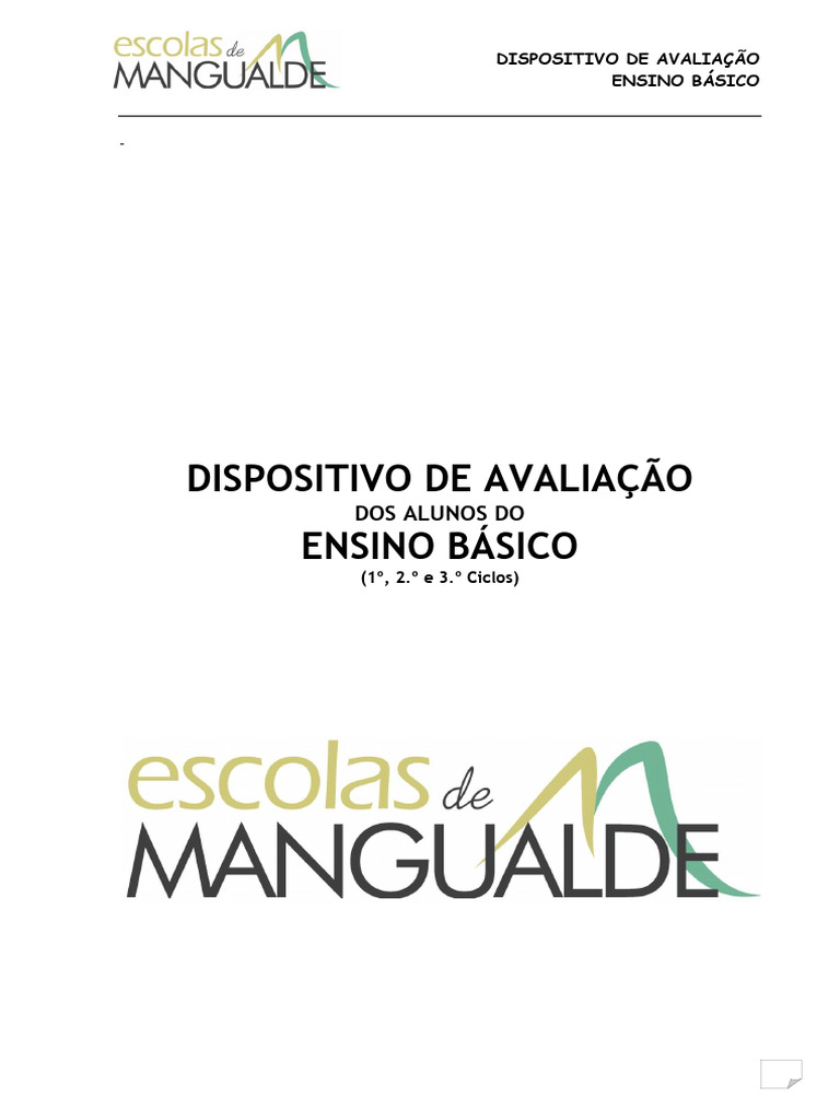 Avaliação no Ensino Básico em Mangualde | PDF | Aprendizado | Pedagogia