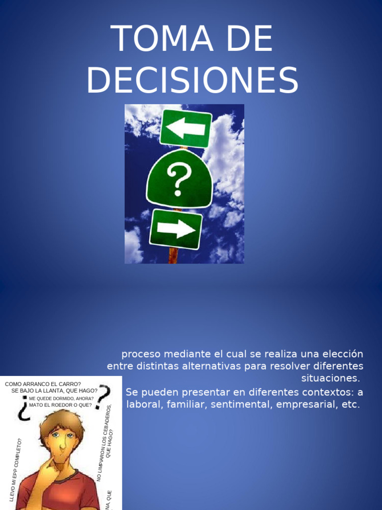 Proceso Efectivo de Toma de Decisiones | PDF | Análisis FODA | Toma de ...