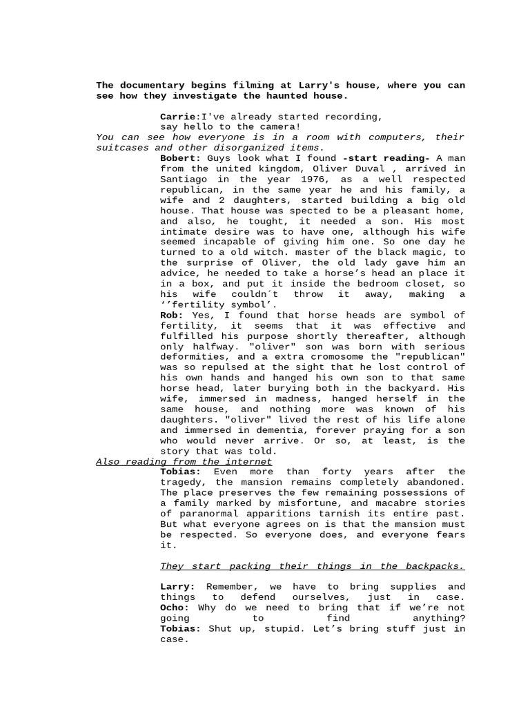 Script English | PDF