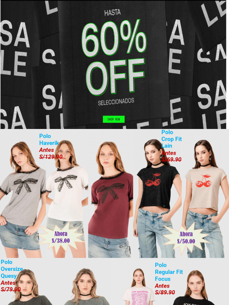 Ofertas en Ropa: Descuentos hasta 70% | PDF