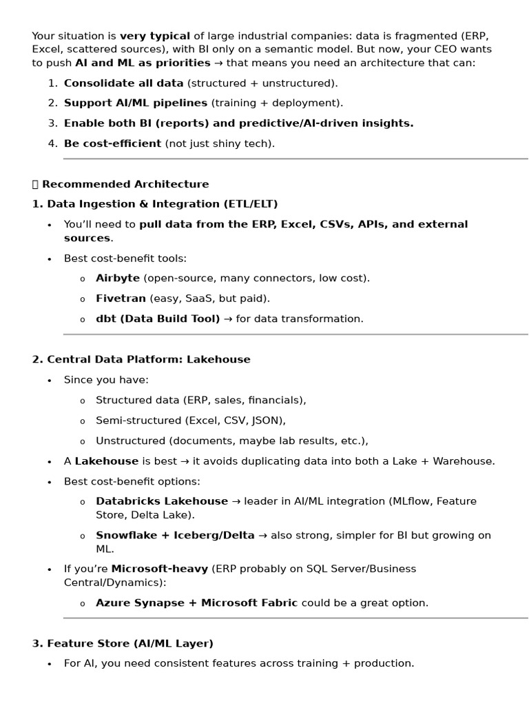 AI-Driven Data Architecture Guide | PDF | Computing | Data Management