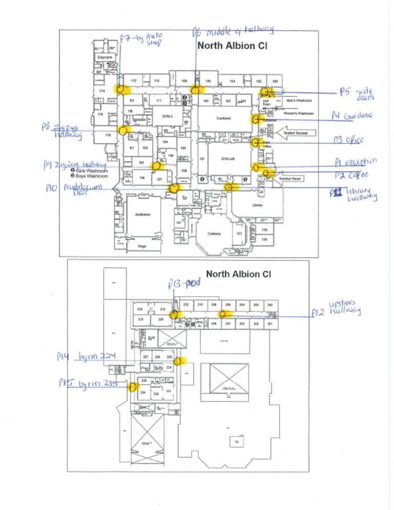 School Map With Volunteer Locations | PDF