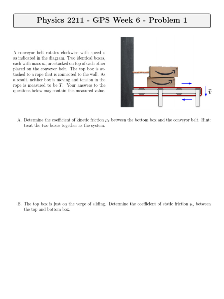 Physics 2211: Friction and Forces Problems | PDF